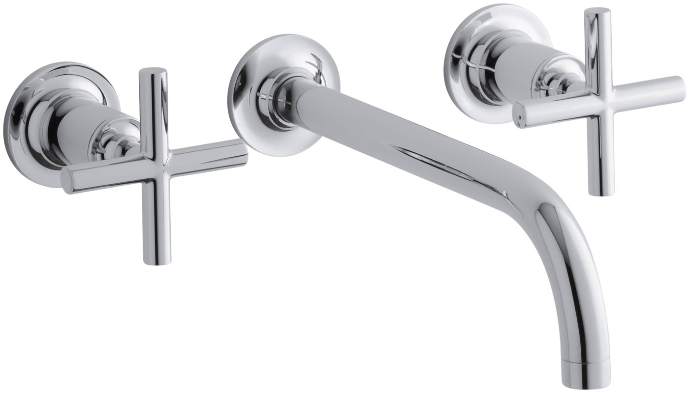 Kohler Purist WallMount Bathroom Sink Faucet Trim with 9", 90Degree